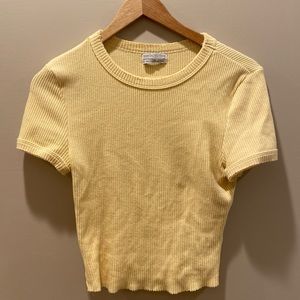 Urban Outfitters Yellow Crop Top